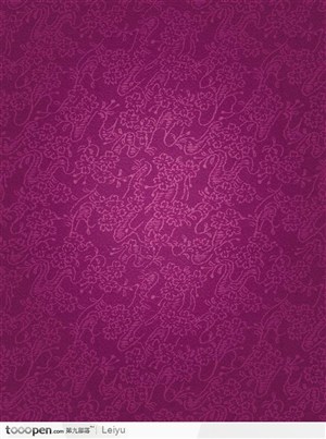 深紫色的花式底纹02
