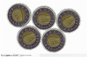 五环状加拿大硬币