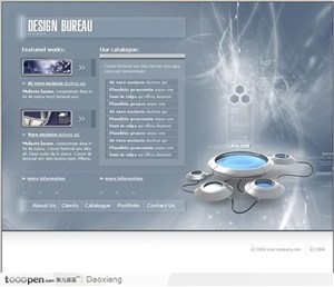 欧美名流设计公司网页模板