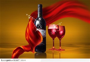 精品素材:葡萄酒 广告