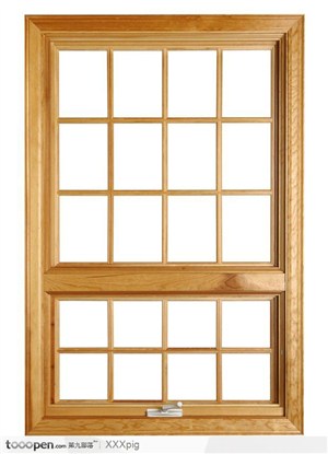 木质格子窗框