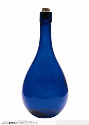 蓝色酒瓶.