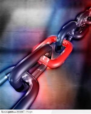 3D-铁锁链