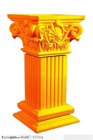 金色柱子