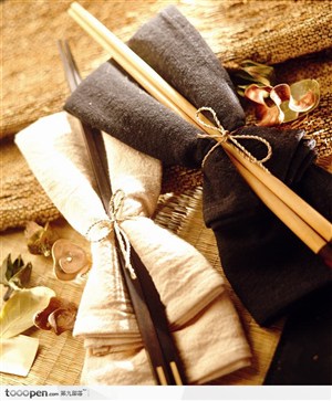餐巾木筷