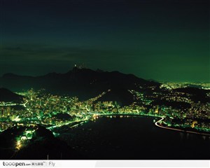 加勒比 夜幕 城市 夜景