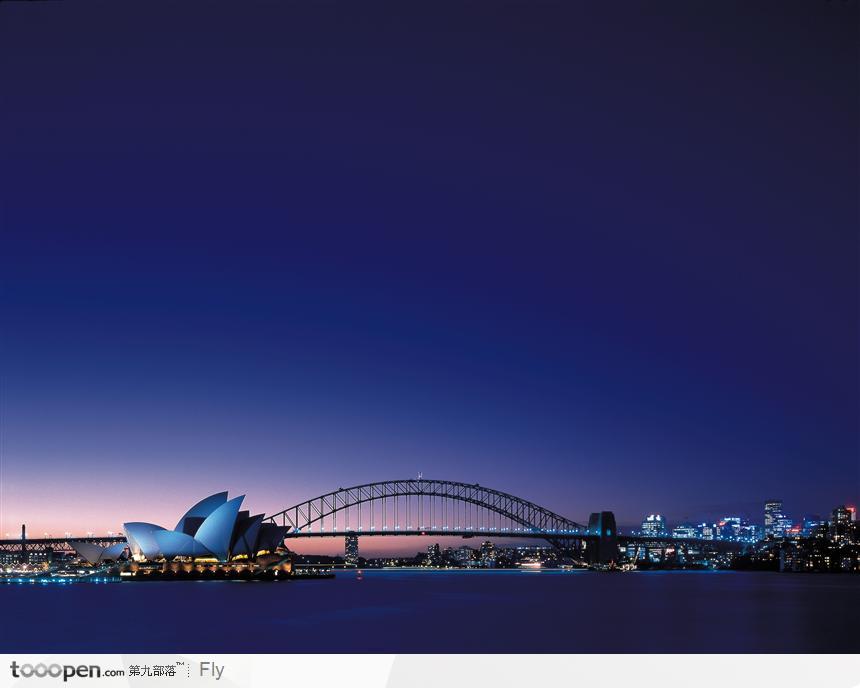 悉尼 城市全景 悉尼歌剧院 夜景