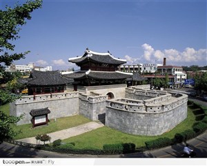 日本风景图片--古城墙