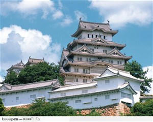 亚洲名胜 古典建筑 日式建筑 城楼