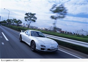 沃尔沃  跑车 公路 树木