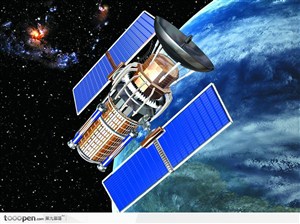 卫星插图 地球 星球 宇宙 太空 星际