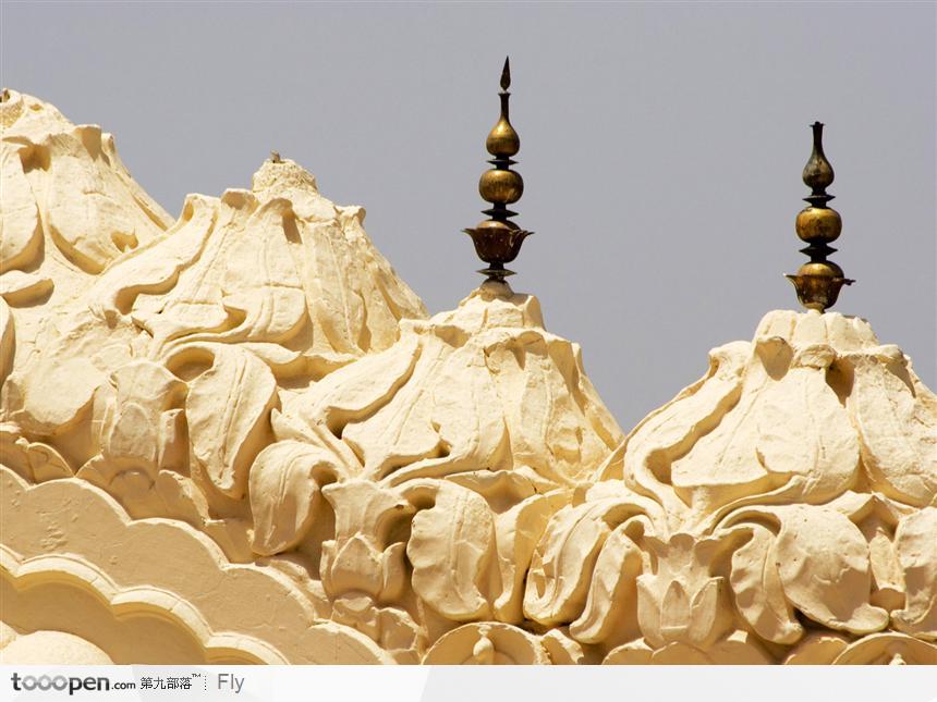 泰国建筑 寺庙 庙顶