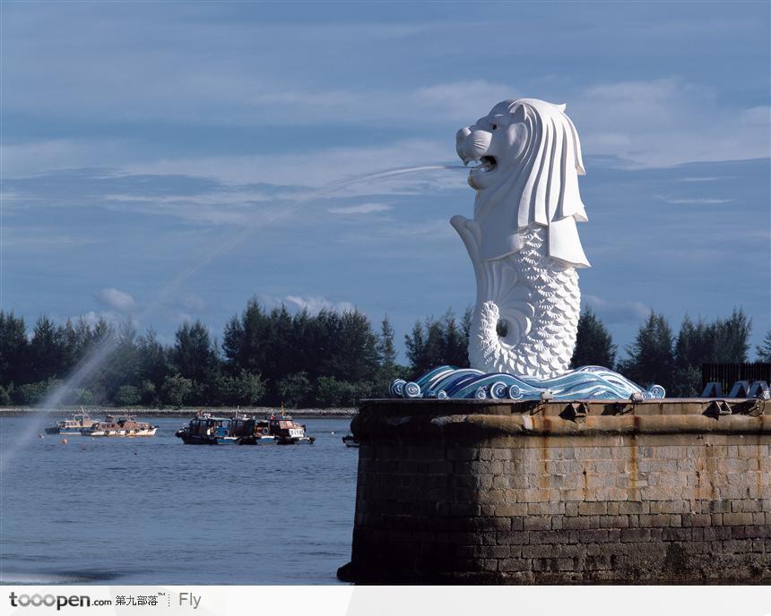 海边喷泉