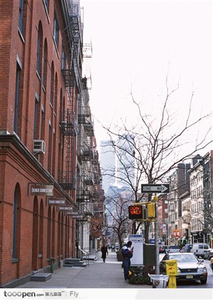 冬天城市街道