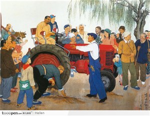 农民和拖拉机图