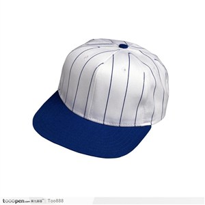 蓝色条纹棒球帽
