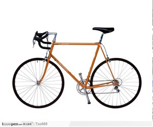 橙色越野单车