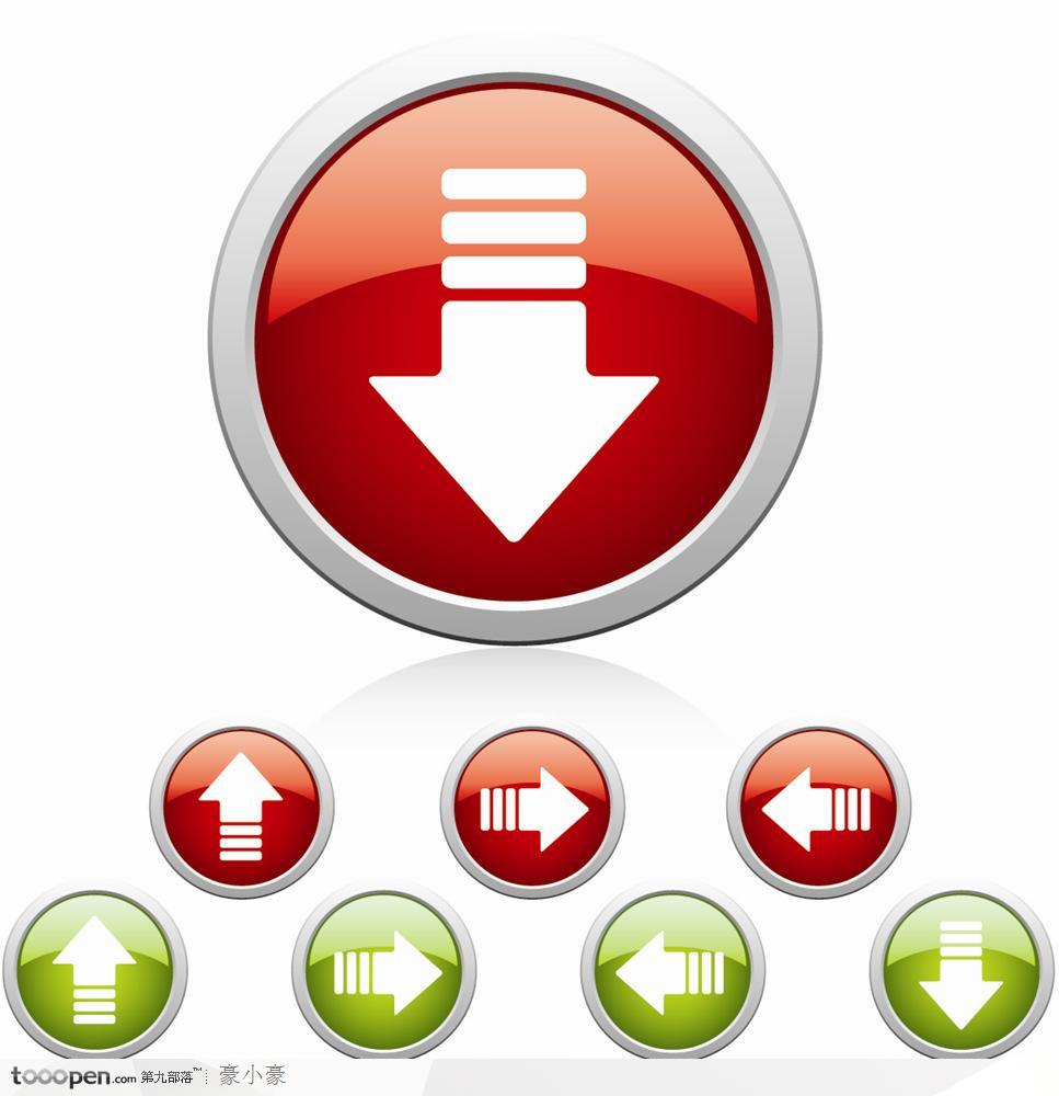 精美网页设计按钮图标矢量素材5