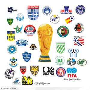 历届世界杯标志