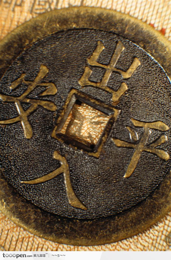中国古代钱币背景大图