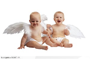 两个带翅膀的小天使