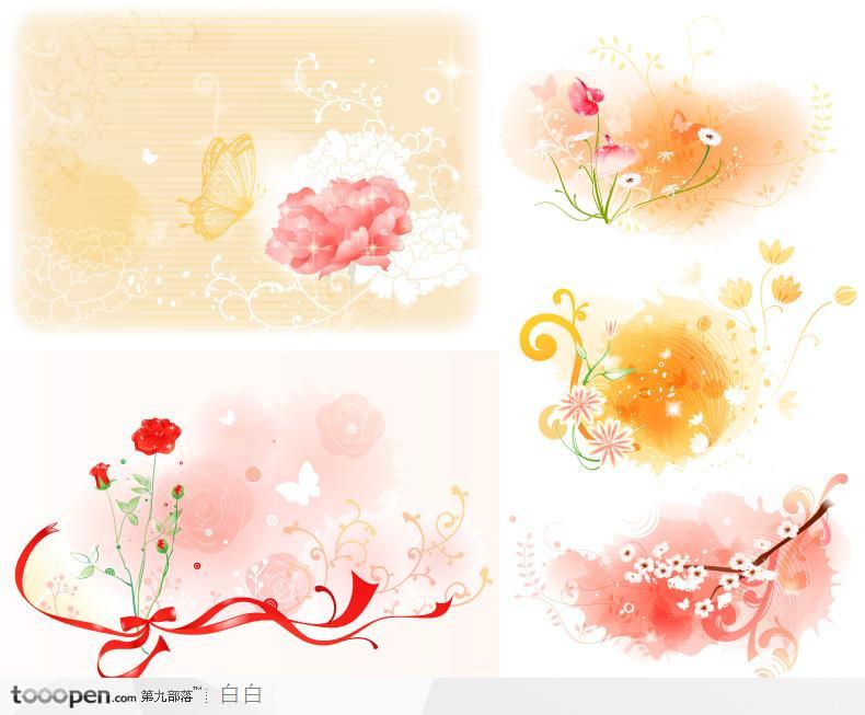 精美花卉圖案系列矢量素材6
