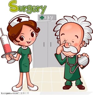 爱因斯坦-女护士和老医生