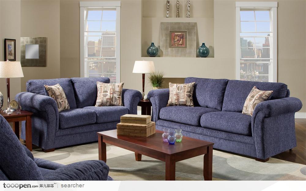 豪华欧式风格客厅的组合沙发