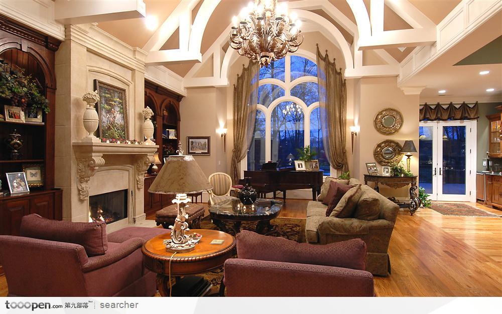 豪华欧式风格会客厅 高清图片