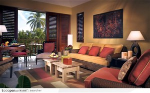 豪华欧式风格会客厅组合沙发 高清图片