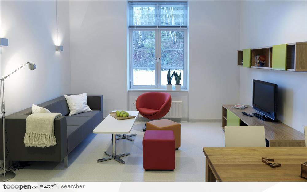 现代风格小型客厅
