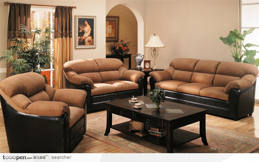 豪华欧式风格会客厅一组沙发