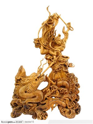 中华传统工艺品 雕刻精美的仙女
