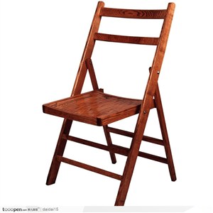 简洁的木制折叠椅