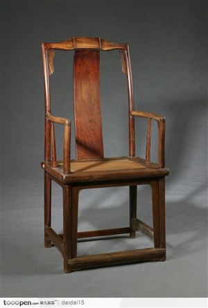 中华传统工艺品-木质简洁的座椅