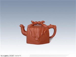 中华传统茶具-方形紫砂壶