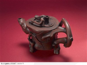 中华传统茶具树根形紫砂壶