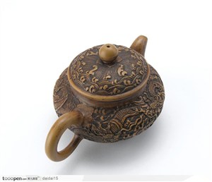 中华传统茶艺-龙纹紫砂壶