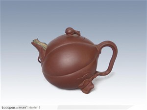 中华传统茶具-南瓜型紫砂壶