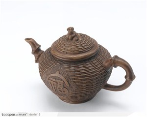 中华传统-竹纹紫砂壶