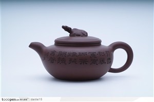 传统茶具有乌龟盖子的紫砂壶