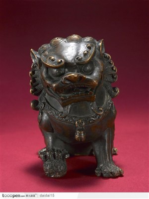 中国传统青铜器 狮子铜狮
