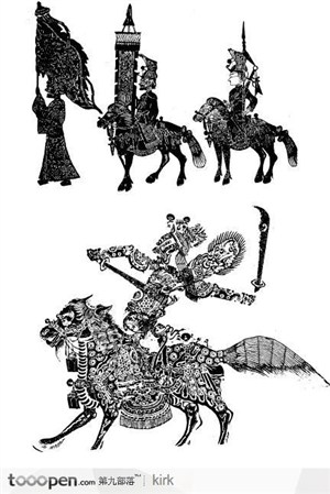 中国传统民间艺术皮影设计集合（三）