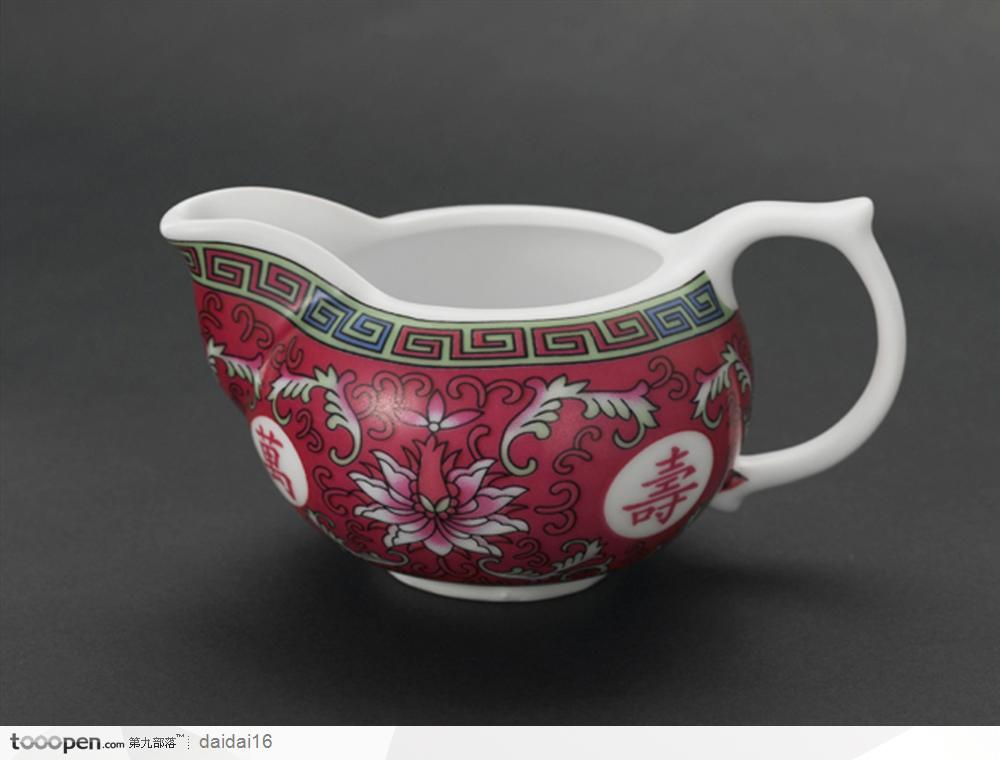 中华传统工艺品-红色茶壶