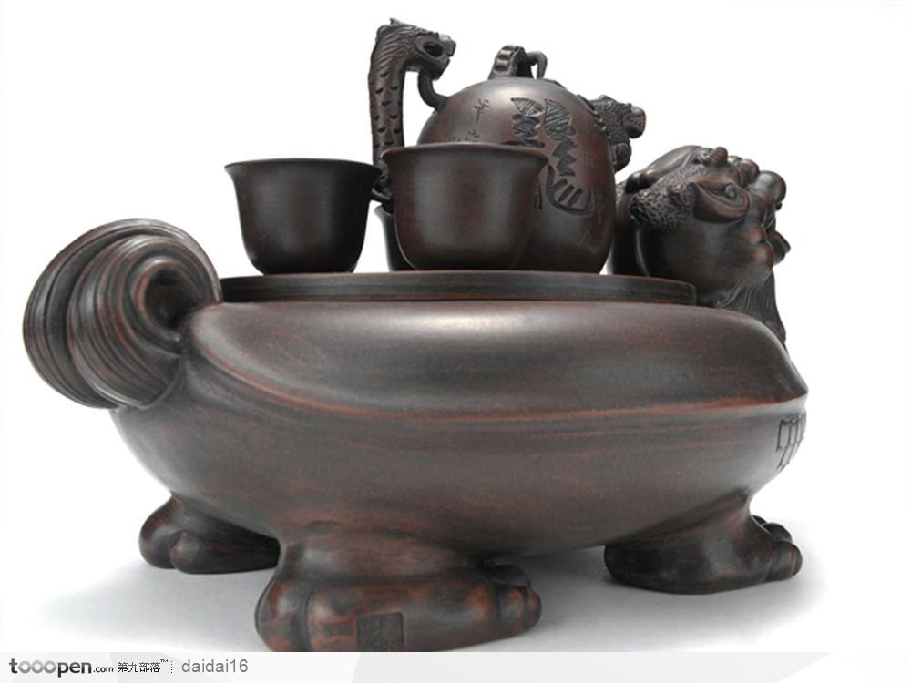 中华传统工艺品-赑屃(霸下)茶桌