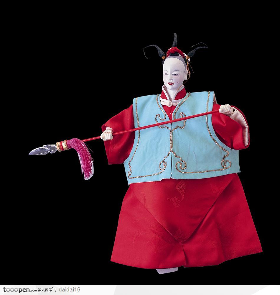 传统戏偶-拿长矛的儿童