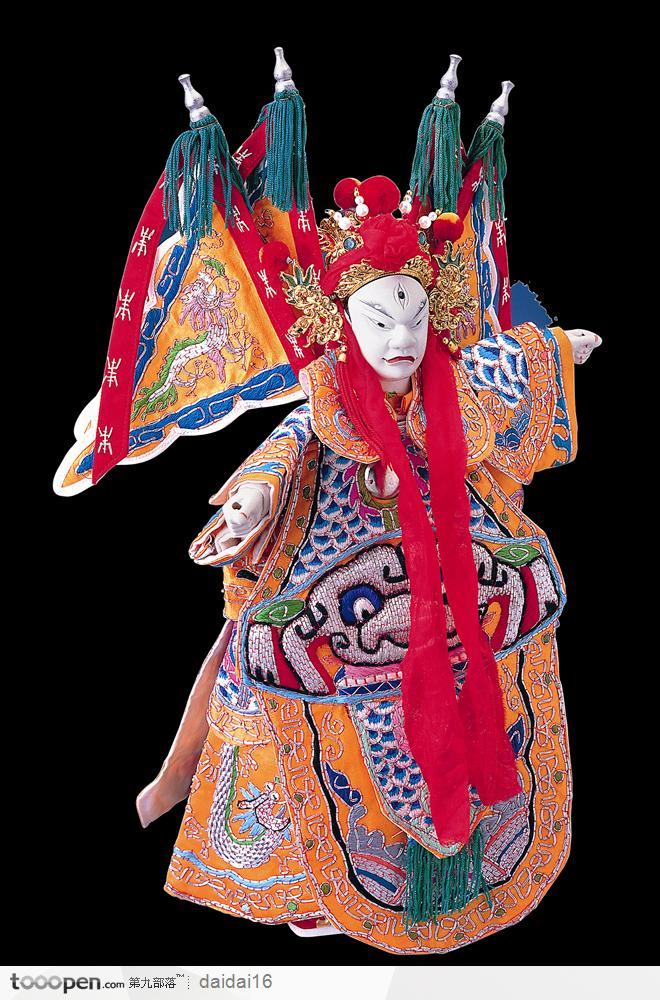 中华传统戏偶-拿刀的武将