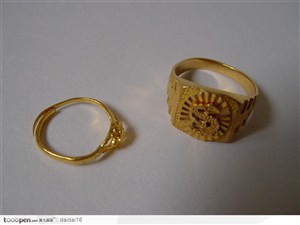 中华传统工艺-漂亮的黄金戒指