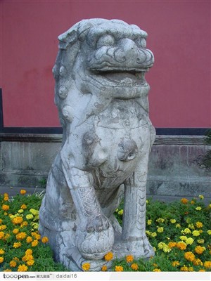 中华传统工艺品石雕石狮子