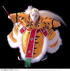 中华传统文化-虎皮花纹戏偶